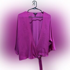 Express Fuchsia Kimono Top L